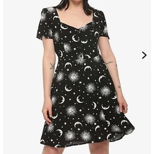 Moon and star Halloween dress NWOT